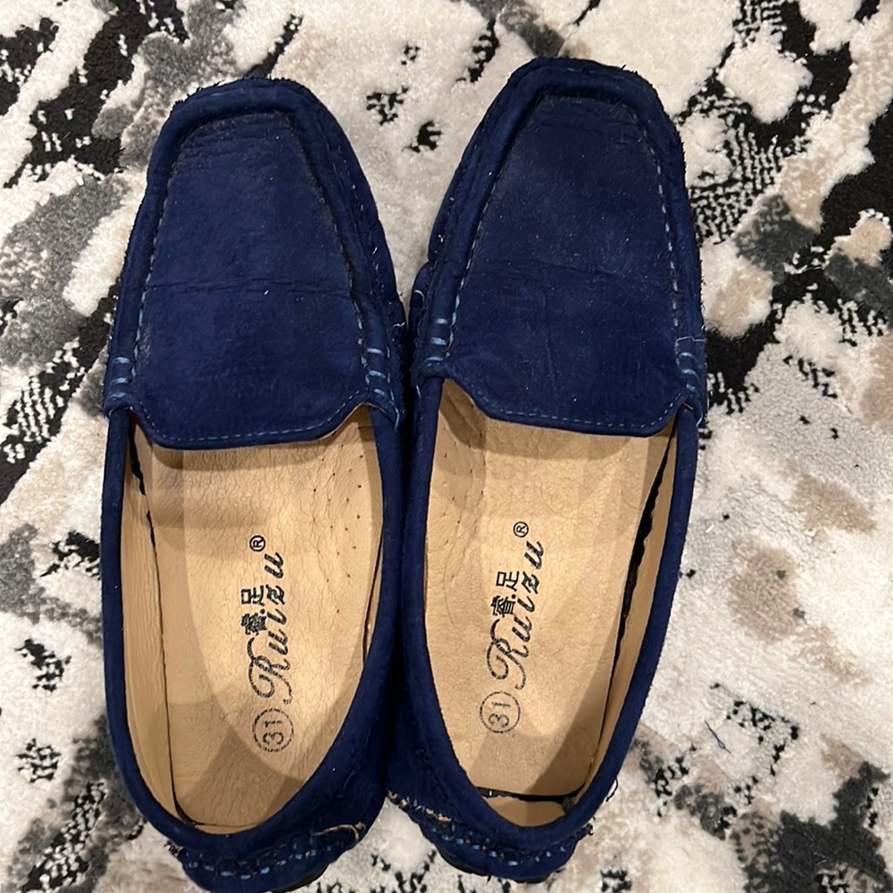Blue summer shoes